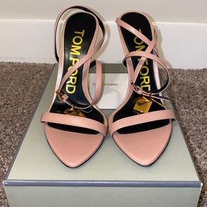 Tom Ford Padlock Pointy Naked Sandal